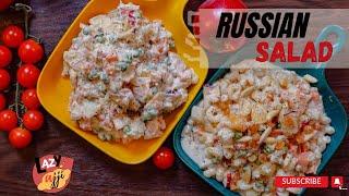 Russian Salad - Desi & Traditional Russian Salad  #russiansaladrecipe  #russiansalad