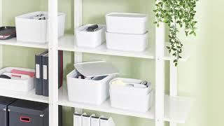 Cutie depozitare Leitz MyBox, 24x9x16 cm, culori duale, alb-gri