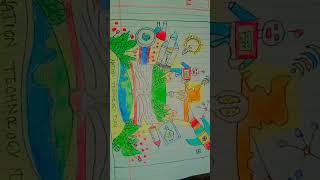 Science related drawing with colour priya chauhan 999 sh