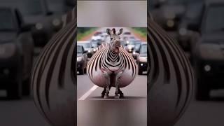 A Pregnant Zebra Is Helpless #zebra  #pregnancy #alone #shorts #animals