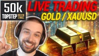 LIVE TRADING50.000$ Futures Trading Challenge GOLD XAUUSD NASDAQNEW YORK Trading Session!