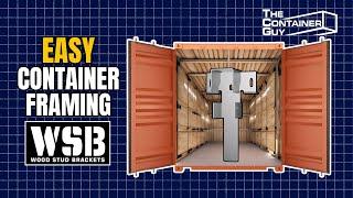 Wood Framing Method for Shipping Containers