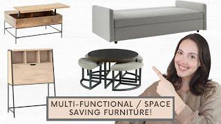 18 SPACE SAVING / MULTI-FUNCTIONAL FURNITURE IDEAS FOR SMALL SPACES!