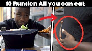 120kg Bodybuilder 10 Runden all you can eat challenge