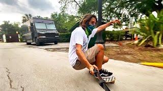 Skating the EMPTY streets of the OLDEST city! (Surf skate Vlog)