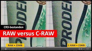 EOS CR3-bestanden | RAW versus C-RAW (Dutch)