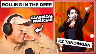 First time hearing KZ Tandingan "Rolling In The Deep", Singer 2018 | (Reaction & Analysis)