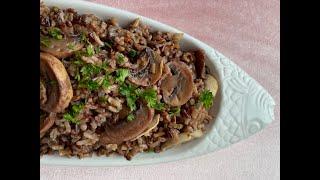 WILD RICE AND MUSHROOM PILAV: A WILD RICE MEZE WITH A DISTINCT ZEST