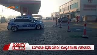 Soygun için girdi, kaçarken vuruldu