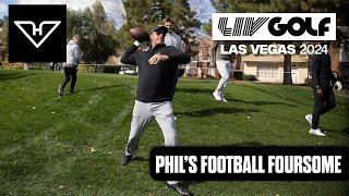 Phil's Football Foursome: Mickelson Takes on QB Challenge | LIV Golf Las Vegas