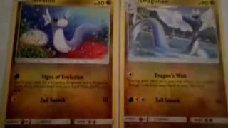 Pokemon trading cards! Dratini/Dragonair REVIEW!