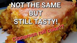 Yellow Cake Mix for Cinnamon Roll Cake