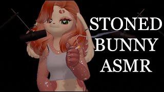 ASMR | STONED BUNNY whispers you to sleep :) [Whisper ramble]