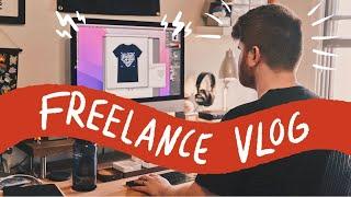 Freelancing From Home: How I Spent My Chill Day  Graphic Design Vlog