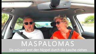 GRAN CANARIA / MASPALOMAS Sie müssen erst den Nippel durch die Lasche ziehen