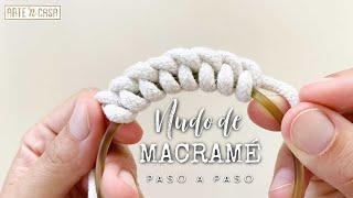 Nudos de macramé para decorar un aro