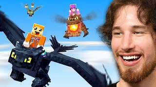 Minecraft Manhunt But You Can TRAIN DRAGONS!