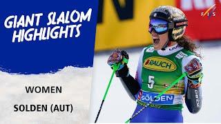 Brignone sets new record on her way to win in Sölden opening | FIS Alpine Skiing World Cup 24-25