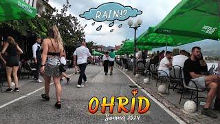 OHRID, Macedonia 2024 ️ Summer with Rain!? 【WALK TOUR】‍️ Охрид, Македонија (Лето 2024) 