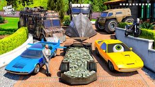 GTA 5 - Stealing HEIST GETAWAY VEHICLES with Michael (Real Life Cars #127)