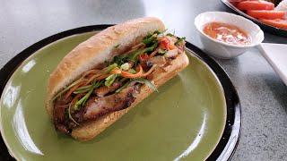 Asian grilled chicken sandwich - Asian grilled chicken thighs banh mi