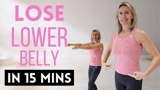 15 Min Flat Lower Belly | Low Impact Home Workout Over 40s