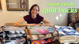 How I back my quilts (without buying expensive wide fabric) 