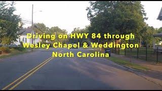 NORTH CAROLINA BACKROADS - Driving through Wesley Chapel and Weddington NC - ASMR