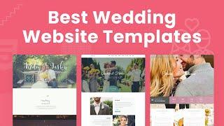 Create Your Wedding Website Using The Best Wedding Website Templates