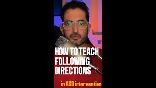 How to Teach a Child with ASD to Follow Verbal Instructions