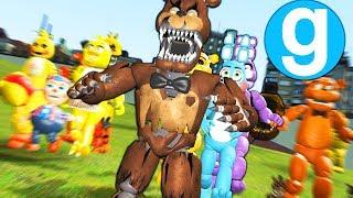 Gmod Fnaf Five Nights at Freddy's All Chasing NPCs!