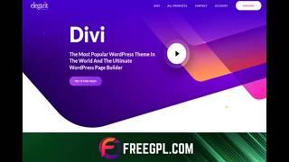 Divi 4 0 11 The Most Popular WordPress Theme Free Download Nulled