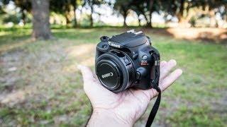 Canon SL1 / 100D Rebel Hands-On Review | with Canon 7D & Nikon D7100 low light comparison