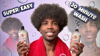 30 MINUTE WASH DAY ROUTINE FOR MEN NATURAL HAIR