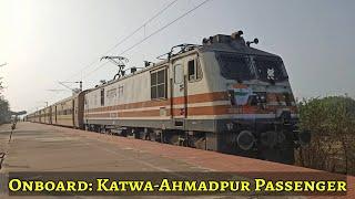 SINGLE LINE TRAIN JOURNEY!! - Journey Onboard by Katwa-Ahmadpur Passenger - Indian Railways