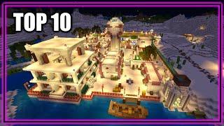 My TOP 10 Minecraft Builds | Single Player Worlds