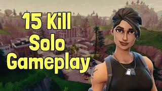 15 Kill Solo Gameplay on Xbox one (Fortnite Battle Royale)