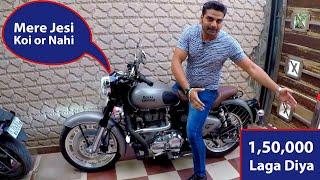 Royal Enfield Classic 350 modified accessories cost - King Indian