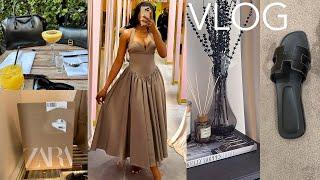 WEEKLY VLOG| Zara Haul + New hairstyle + Luxury Shopping Hermès + House of CB dress + Fashion Nova