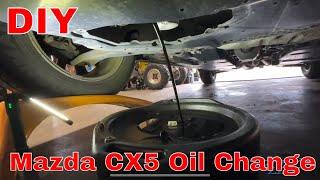 How to Oil Change 2016 Mazda CX5 EASY DIY!