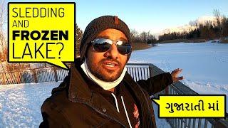 WINTER IN CANADA - ni - LIFE | Sledding fun & frozen lake | Still under lock down