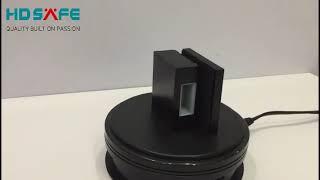 Hdsafe Glass Door Lock With Black Color️