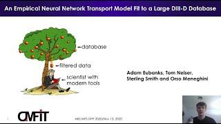 An Empirical Neural Network Transport Model Fit to a Large DIII-D Database | Adam Eubanks | APS DPP