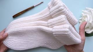  Reverse Heel! Crochet Anatomical Socks Made Easy and Simple