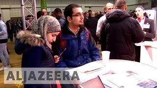 Refugees hope to find employment at Berlin job fair