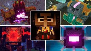 Minecraft Dungeons - All Boss Fights + Both Endings (All DLC included)