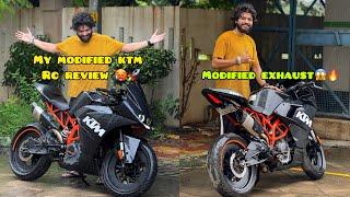 My modified ktm rc 390 ownership review  modified loudest exhaust 