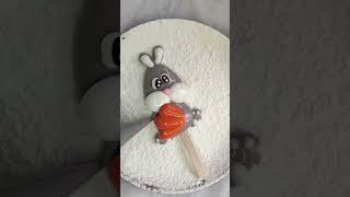 Bunny with carrot  . #marshmallow #sweetness #bunny #cartooncharacter #carrot #fortea #bunnymama