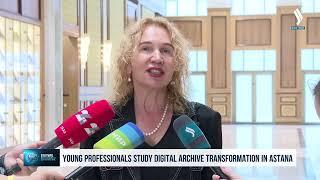 Young professionals study digital archive transformation in Astana