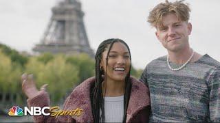 Olympic power couple Hunter Woodhall and Tara Davis take over Paris | CHASING GOLD